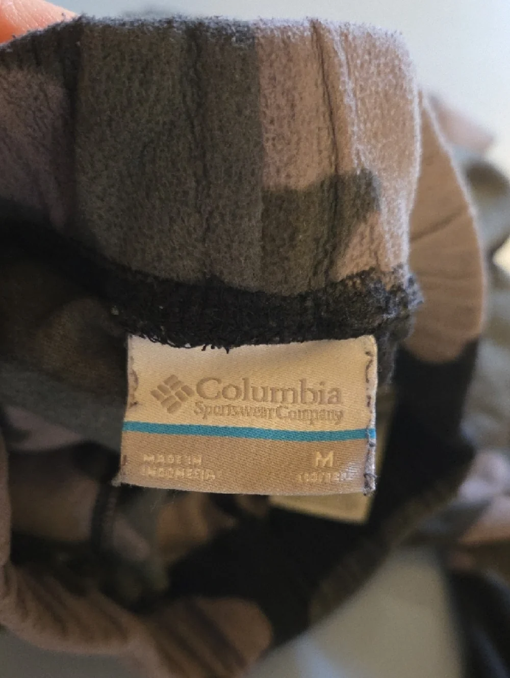 Columbia Kids Camouflage Fleece Joggers - Green & Brown - Picture 3 of 4